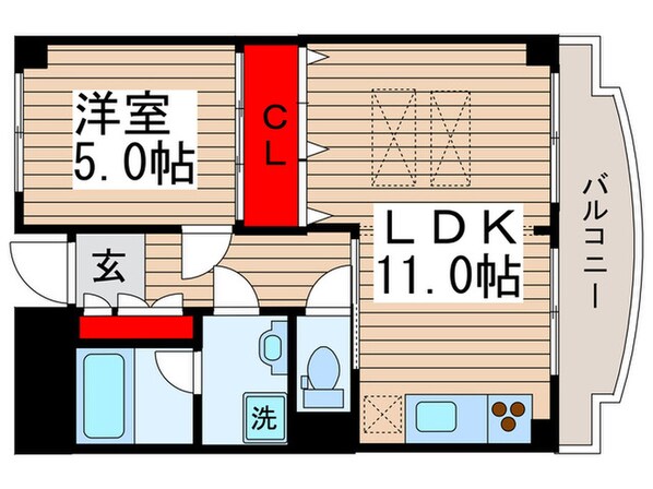 高砂スカイマンション(1003)の物件間取画像